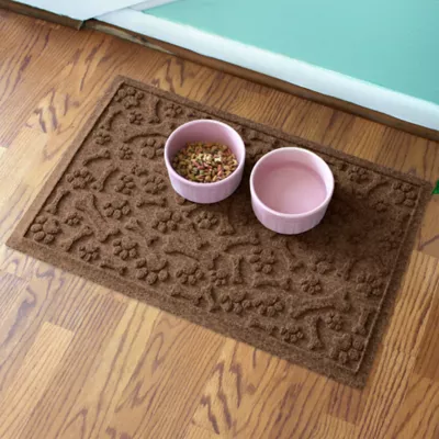 Product Bungalow Flooring WaterHog Paws & Bones Dog Bowl Placemat