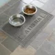 Product Bungalow Flooring Personalized WaterHog Squares Dog & Cat Bowl Placemat