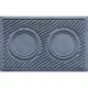 Product Bungalow Flooring WaterHog Waves Dog & Cat Bowl Placemat, 27 x 18-in