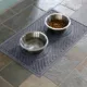 Product Bungalow Flooring WaterHog Waves Dog & Cat Bowl Placemat, 27 x 18-in