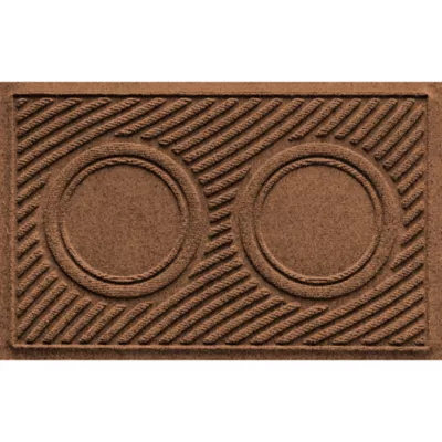 Product Bungalow Flooring WaterHog Waves Dog & Cat Bowl Placemat, 27 x 18-in