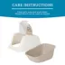 ExquisiCat® Jumbo Flip Top Hooded Cat Litter Box with Door, Taupe/White image thumbnail 5
