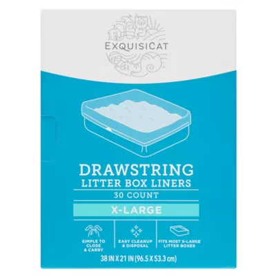 ExquisiCat® Drawstring Cat Litter Box Liners, Large-Jumbo - Image 6