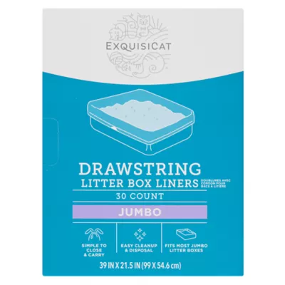 ExquisiCat® Drawstring Cat Litter Box Liners, Large-Jumbo - Image 6