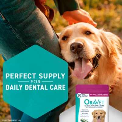 Product OraVet Dental Hygiene Chews for Dogs with Delmopinol - Dental Chews for Large Dogs Over 50 lbs