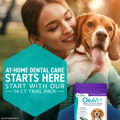 Product OraVet Dental Hygiene Chews for Medium Dogs 25-50 Lbs