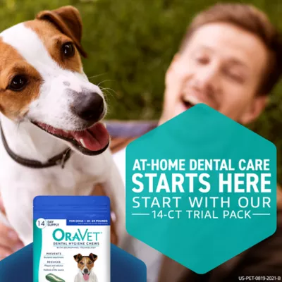 Product OraVet Dental Hygiene Chews for Dogs with Delmopinol - Dental Chews for Small Dogs 10-24 lbs