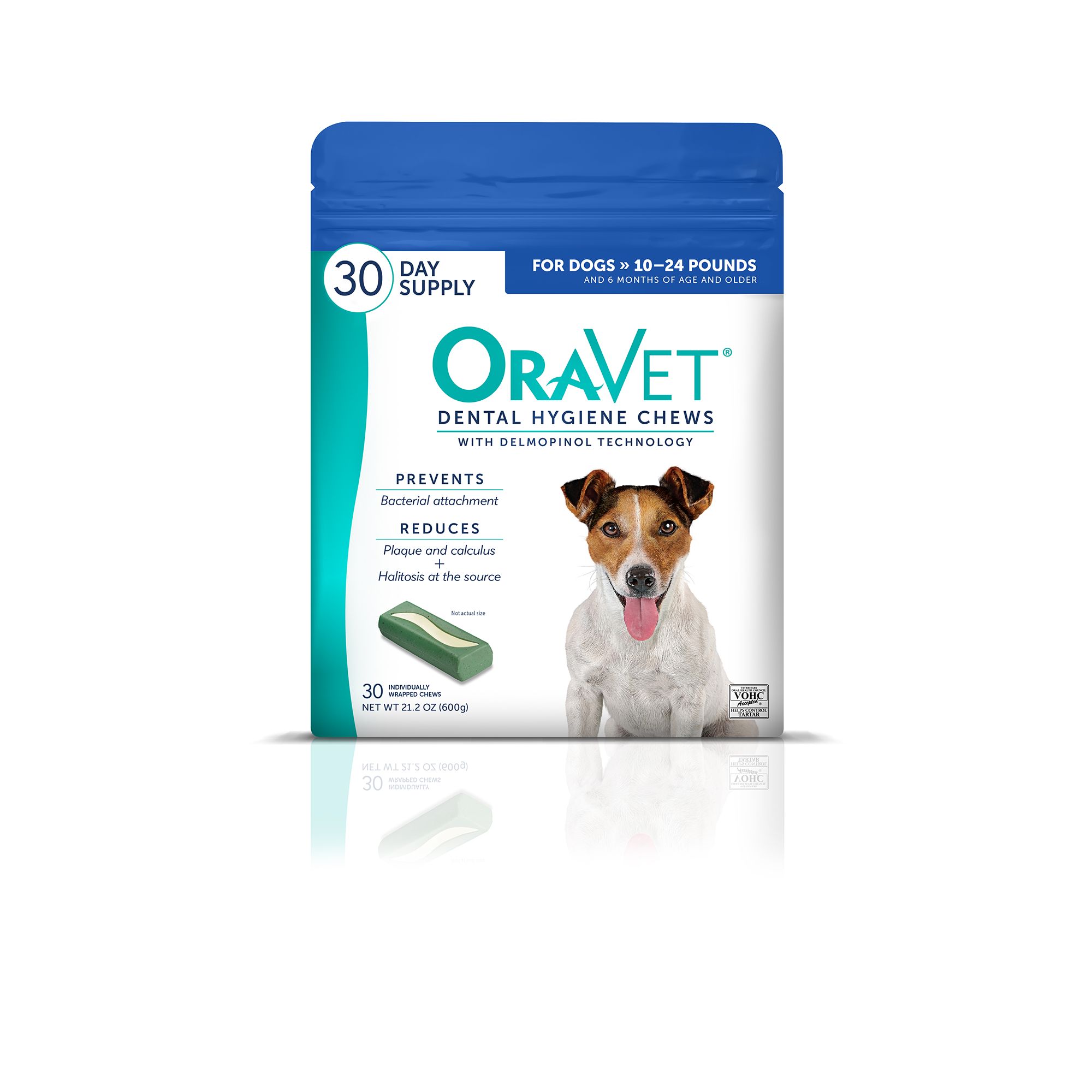 OraVet Dental Hygiene Chews for Dogs with Delmopinol Dental Chews for Small Dogs 10 24 lbs