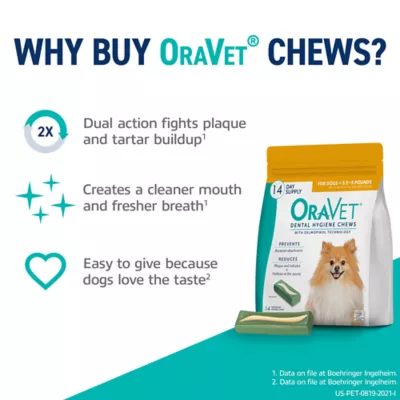 Product OraVet Dental Hygiene Chews for X-Small Dogs 3.5-9 Lbs