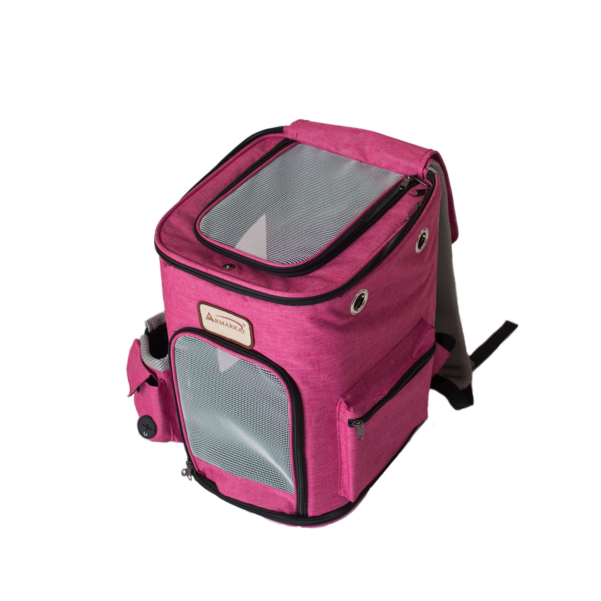 Armarkat PC301P Pets Backpack Pet Carrier in Pink and Gray Combo