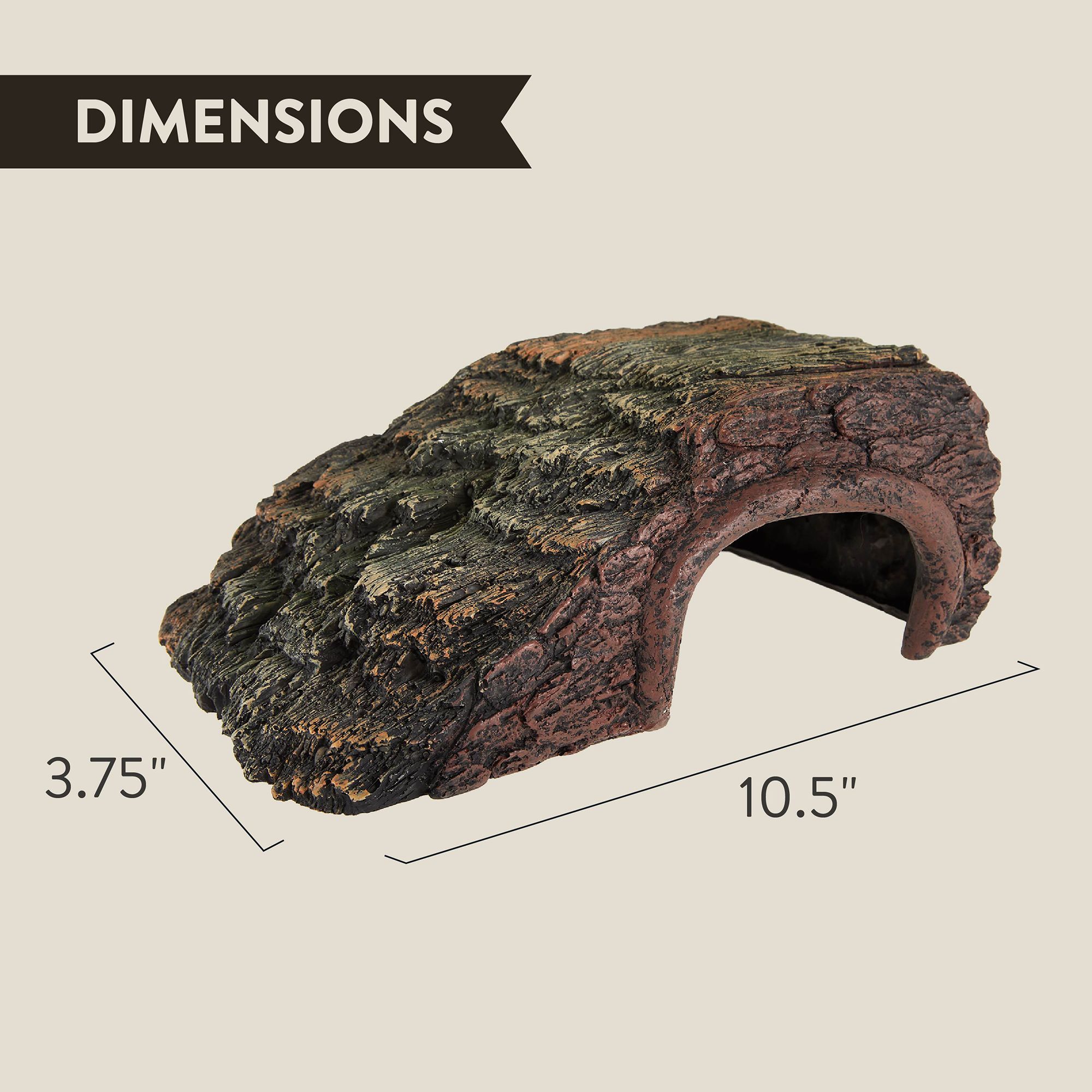 Thrive Forest Wood Reptile Hide - Reptile Hide Decor - thumbnail 2