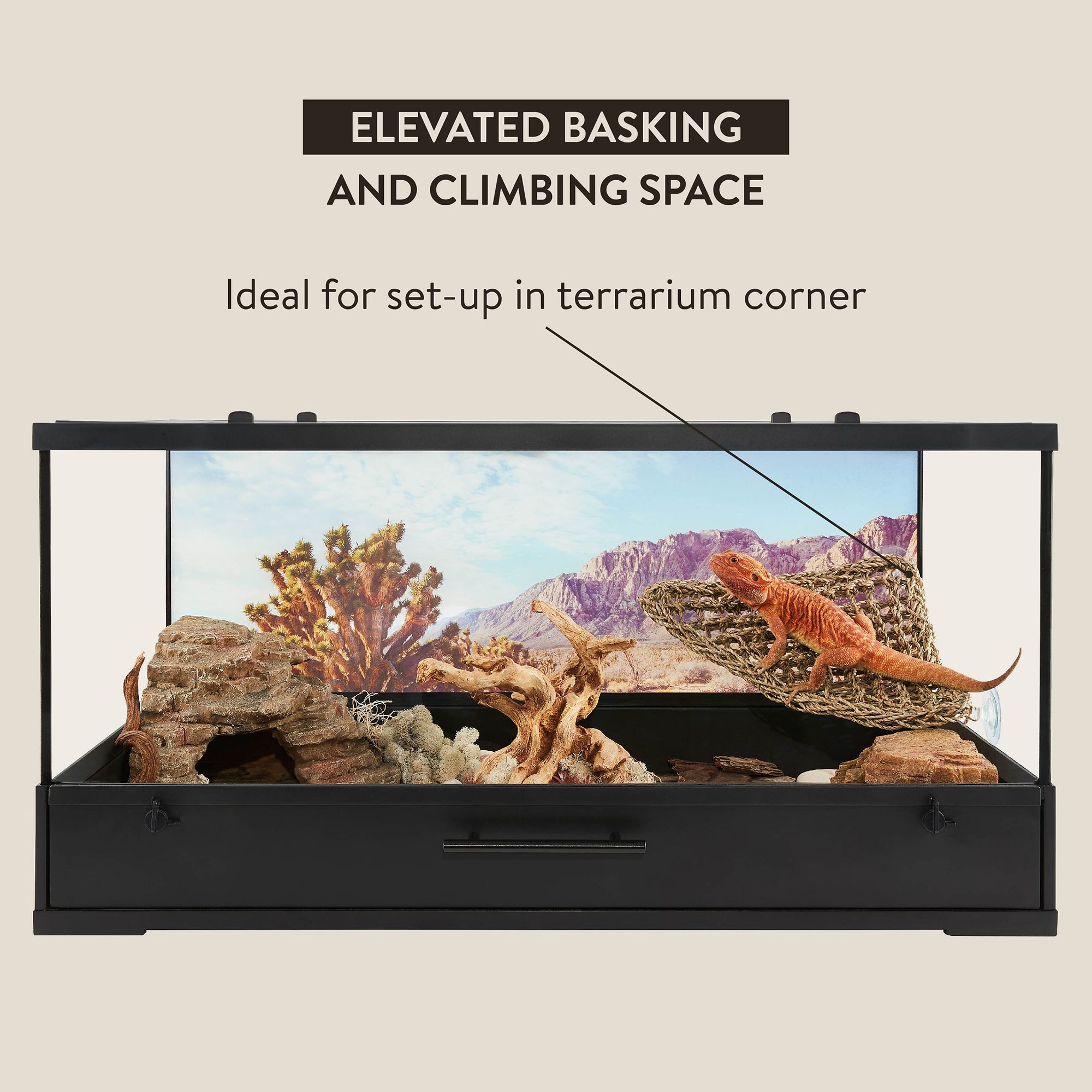 Thrive Seagrass Reptile Hammock - Climbing Terrarium Decor - thumbnail 4