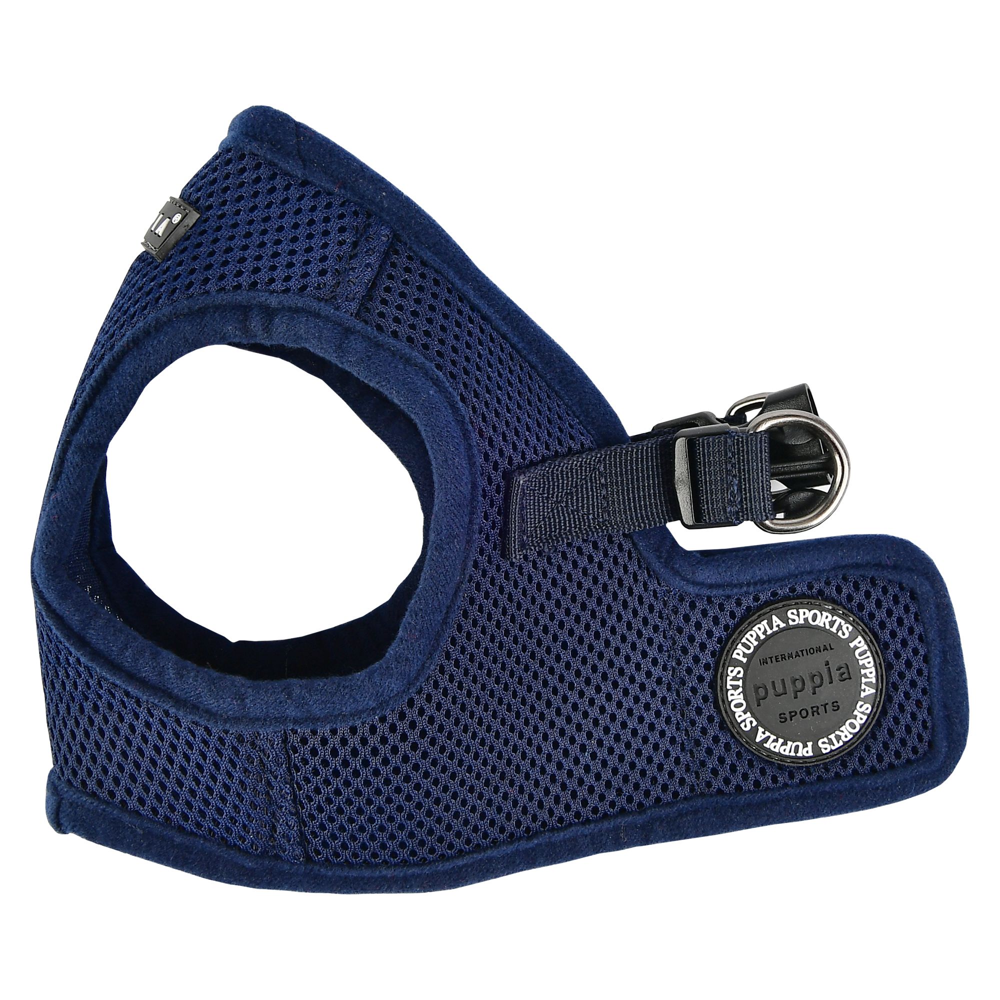 Puppia Soft Vest Harness B II Schwarz Größe L - Hundegeschirr, 90 G, Weich & Bequem