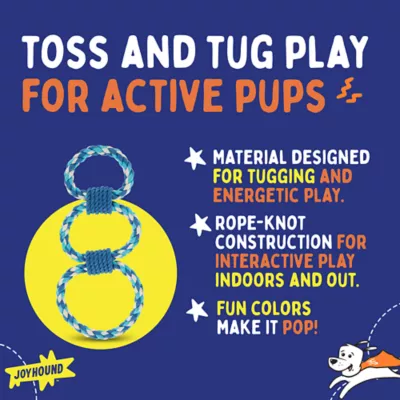 Product Joyhound Game On Triple Rings Rope Dog Toy