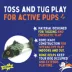 Joyhound® Game On Rope Fish + Water Buffalo Chew Bone Dog Toy image thumbnail 2