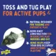 Product Joyhound Game On Rope Fish with Bone Dog Toy