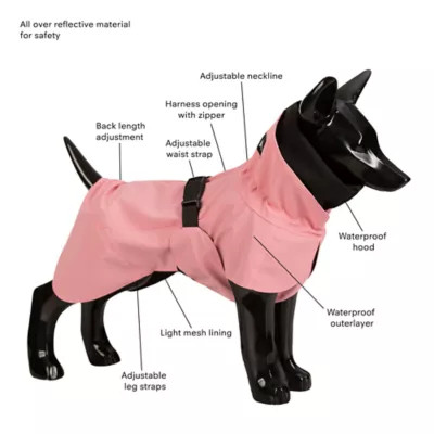 Product PAIKKA Fully Reflective Dog Raincoat