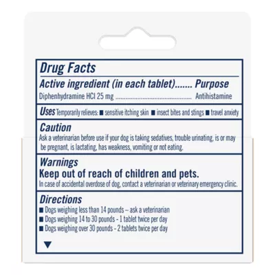 Product PetArmor® Antihistamine Diphenhydramine HCI Tabs for Dogs