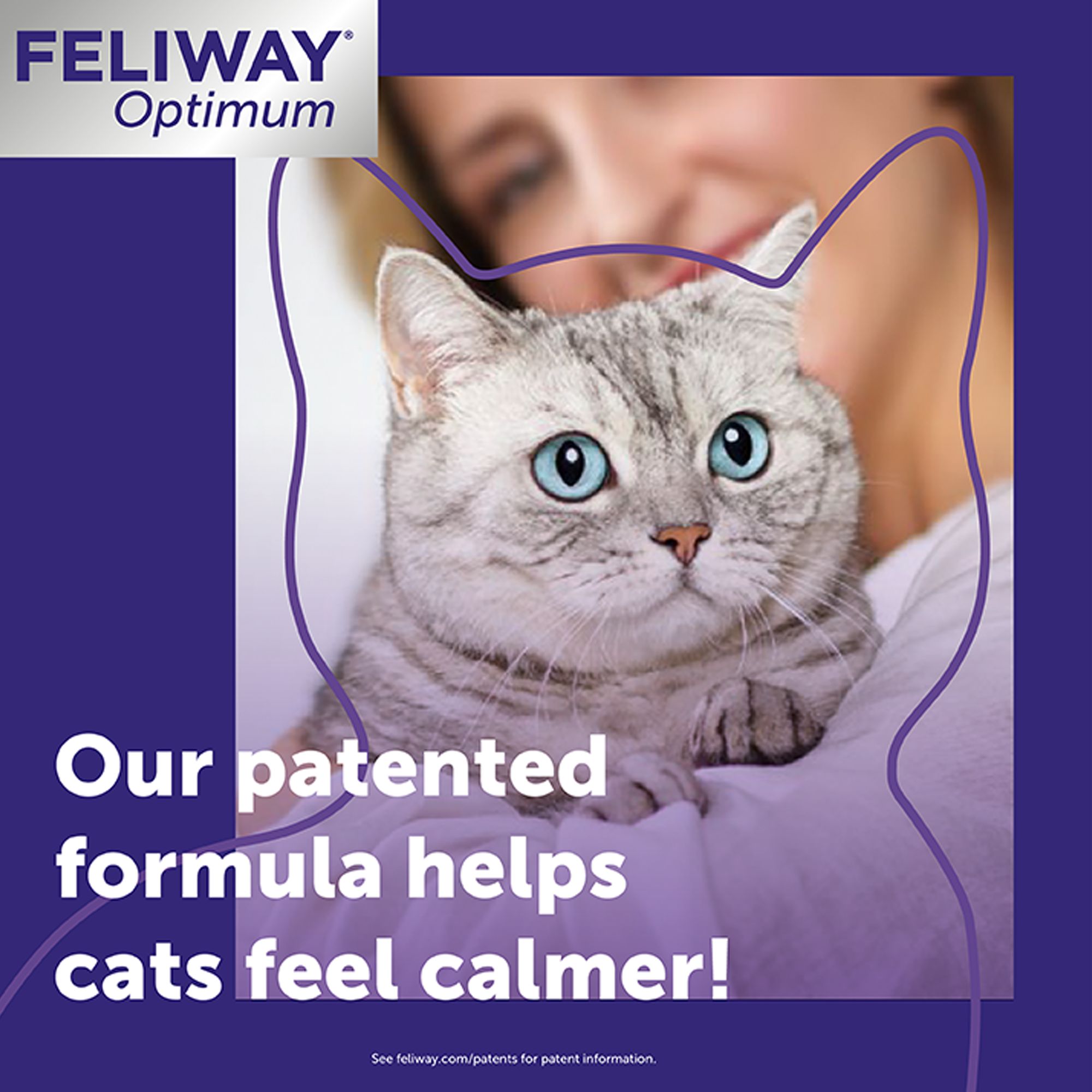 FELIWAY® Optimum Enhanced Calming Plug-In Diffuser for Cats - 30 Day Starter Kit with 48mL Refill - thumbnail 2