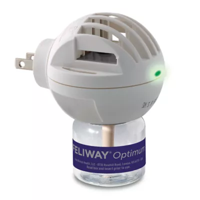 FELIWAY Optimum Enhanced Calming Plug In Diffuser for Cats 30 Day Starter Kit with 48mL Refill