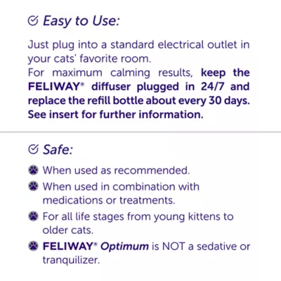 Product FELIWAY® Optimum Enhanced Calming Plug-In Diffuser for Cats - 30 Day Starter Kit with 48mL Refill