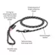 Product PAIKKA Visibility Reflective Rope Dog Leash, 6-ft long