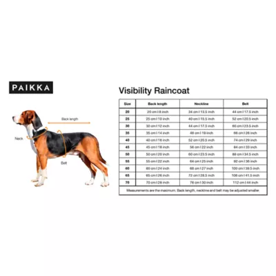 Product PAIKKA Fully Reflective Dog Raincoat