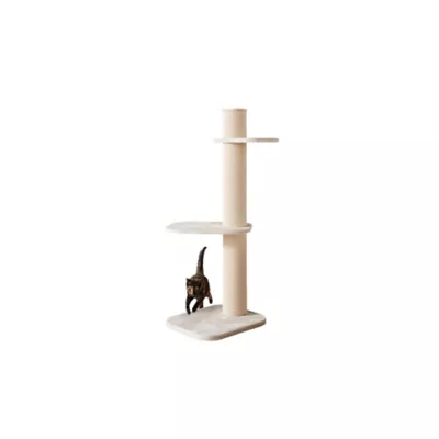 Product Two By Two 58-in City Cat Deluxe European Faux Fur Cat Tree