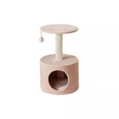 Product Two By Two The Birch 23-in Plush Cat Tree & Condo, Beige