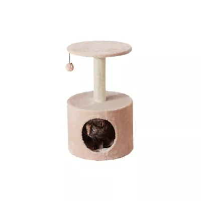 Product Two By Two The Birch 23-in Plush Cat Tree & Condo, Beige