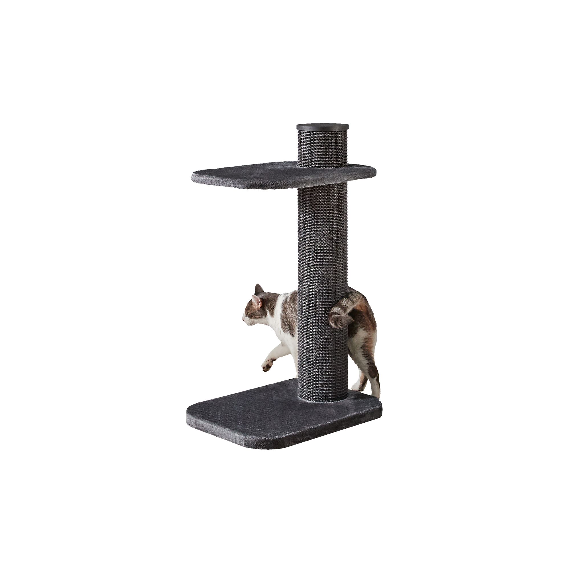 Two By Two 38-in City Cat Deluxe European Faux Fur Cat Tree