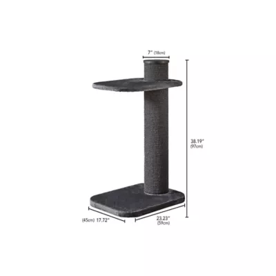 Product Two By Two 38-in City Cat Deluxe European Faux Fur Cat Tree