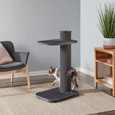 Product Two By Two 38-in City Cat Deluxe European Faux Fur Cat Tree