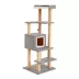 Two By Two The Sequoia 51-in Felt Cat Tree & Condo, Grey image thumbnail 2