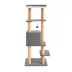Two By Two The Sequoia 51-in Felt Cat Tree & Condo, Grey image thumbnail 4