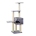 Two By Two The Spruce 54-in Plush Cat Tree Playground & Condo, Grey image thumbnail 1