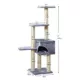 Product Two By Two The Spruce 54-in Plush Cat Tree Playground & Condo, Grey