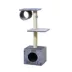 Two By Two The Aspen 41-in Plush Cat Tree Playground & Condo, Grey image thumbnail 1