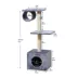 Two By Two The Aspen 41-in Plush Cat Tree Playground & Condo, Grey image thumbnail 3
