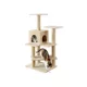 Product Two By Two The Evergreen 50-in Faux-Fleece Cat Tree & Condo, Beige