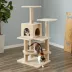 Two By Two The Evergreen 50-in Faux-Fleece Cat Tree & Condo, Beige image thumbnail 4