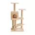 Two By Two The Evergreen 50-in Faux-Fleece Cat Tree & Condo, Beige image thumbnail 5