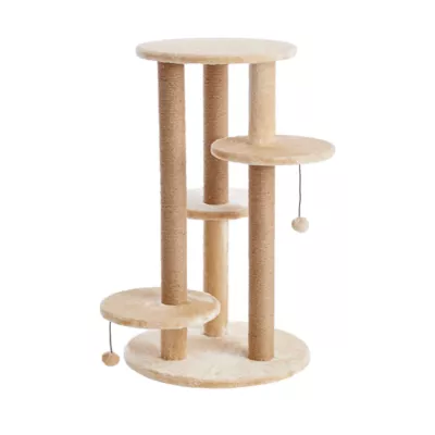 Product Two By Two The Fir 36-in Faux-Fleece Cat Tree, Beige