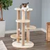 Two By Two The Fir 36-in Faux-Fleece Cat Tree, Beige image thumbnail 4