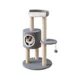 Product Two By Two The Oak 39-in Felt Cat Tree & Condo, Grey