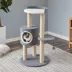 Two By Two The Oak 39-in Felt Cat Tree & Condo, Grey image thumbnail 4