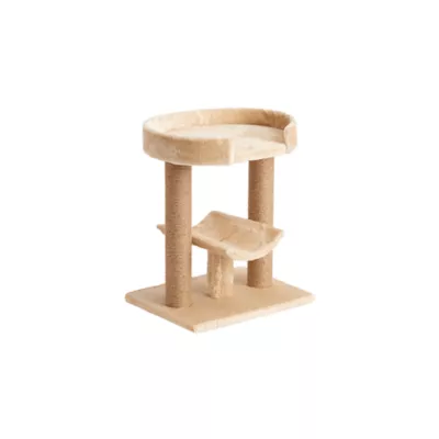 Two By Two The Laurel 21 in Jute Cat Scratching Post Tree Beige