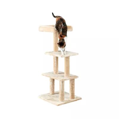 Product Two By Two The Sycamore 44-in Faux-Fleece Cat Tree, Beige