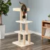 Two By Two The Sycamore 44-in Faux-Fleece Cat Tree, Beige image thumbnail 4