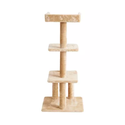 Product Two By Two The Sycamore 44-in Faux-Fleece Cat Tree, Beige